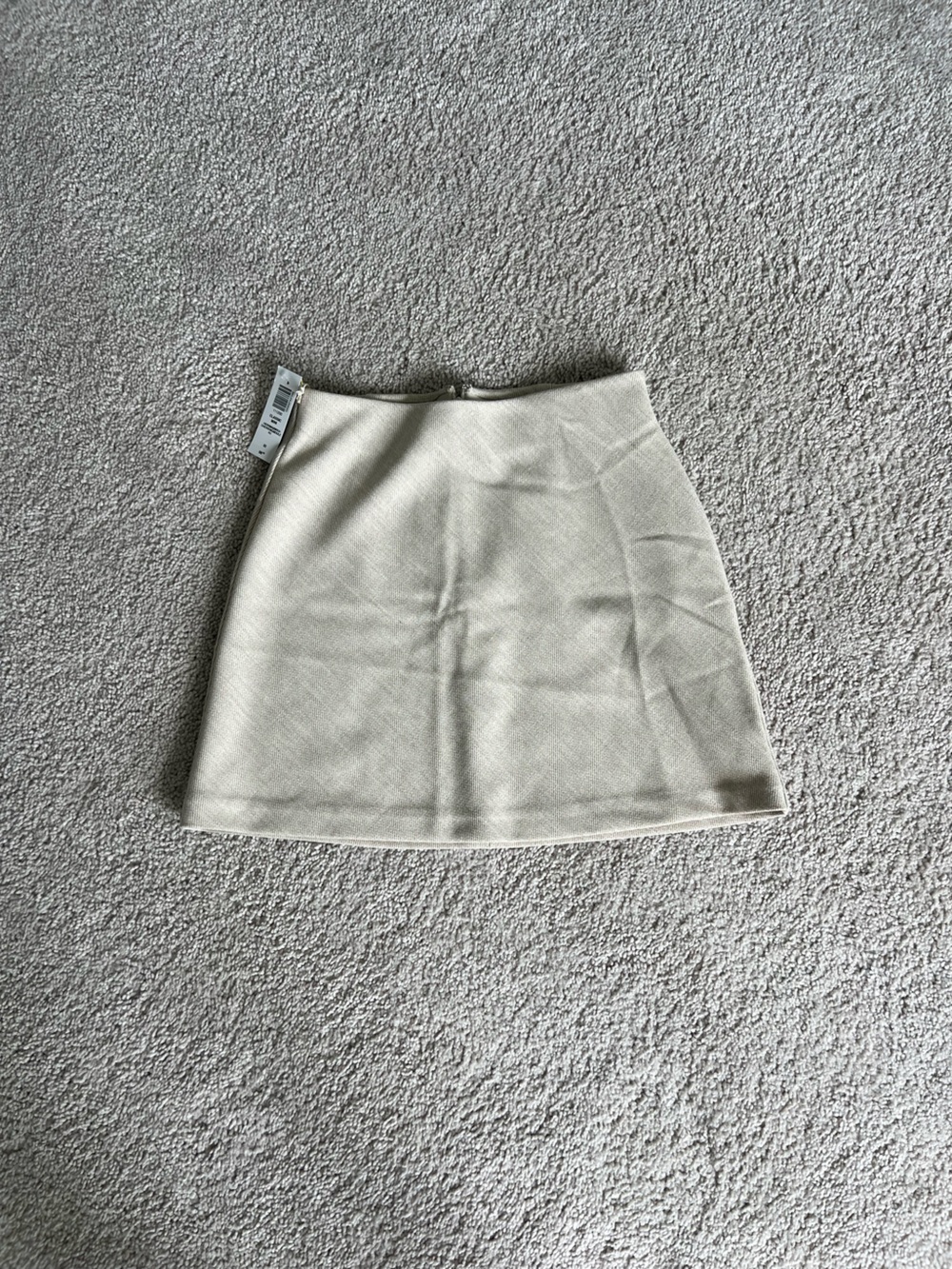 Aritzia Wilfred Cream A-Line Mini Skirt